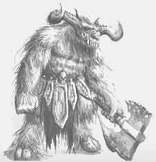 Historische Minotaurus-Zeichnung von Master Creating